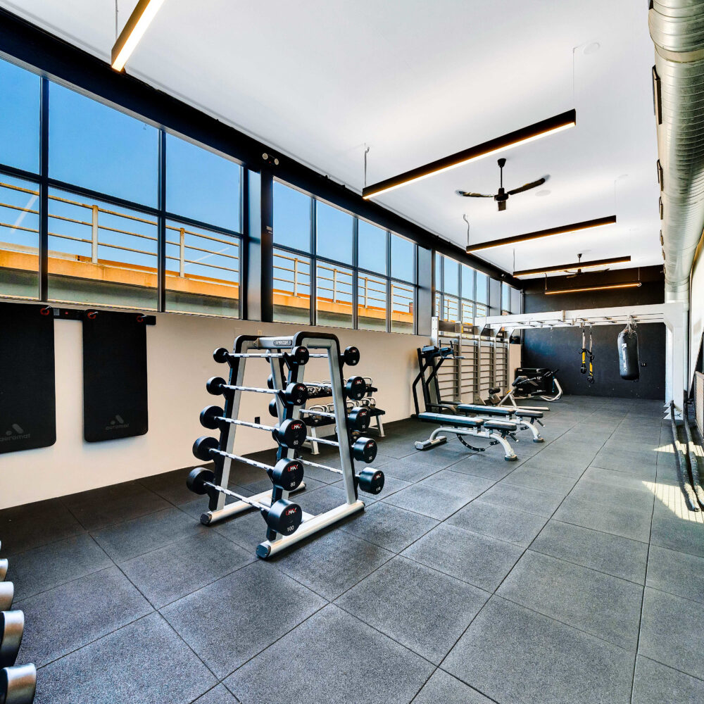 free weight area at City Fitness Fishtown