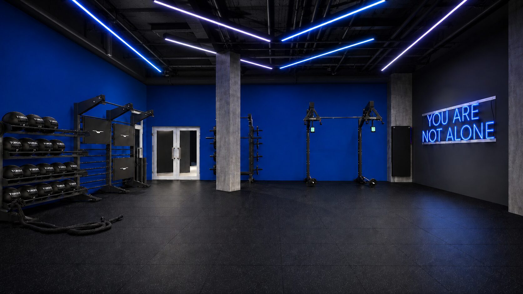 WE/FIT signature bootcamp studio rendering - City Fitness Hoboken Maxwell Place