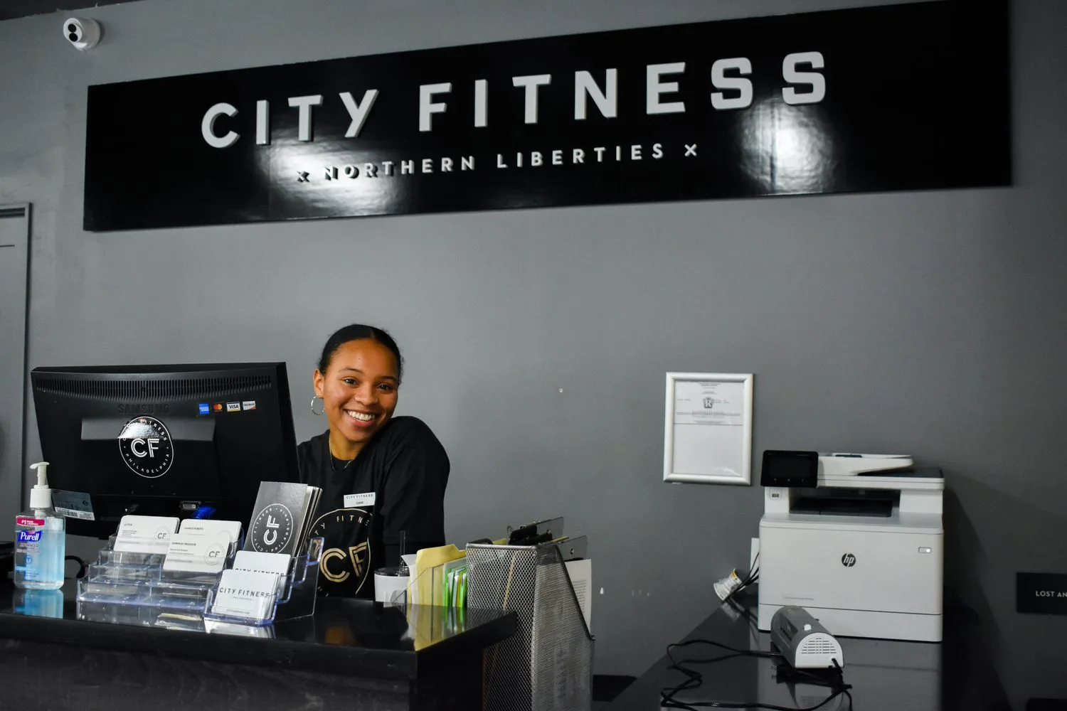 The front desk at City Fitness Northern Liberties