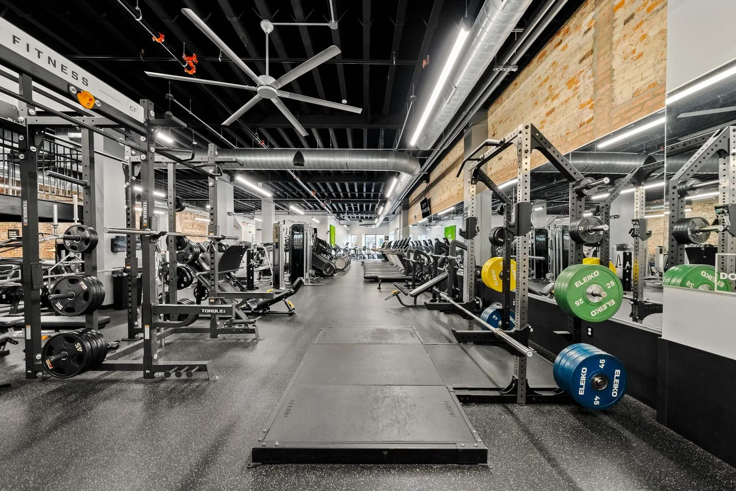 The strength and cardio floor at City Fitness East Passyunk