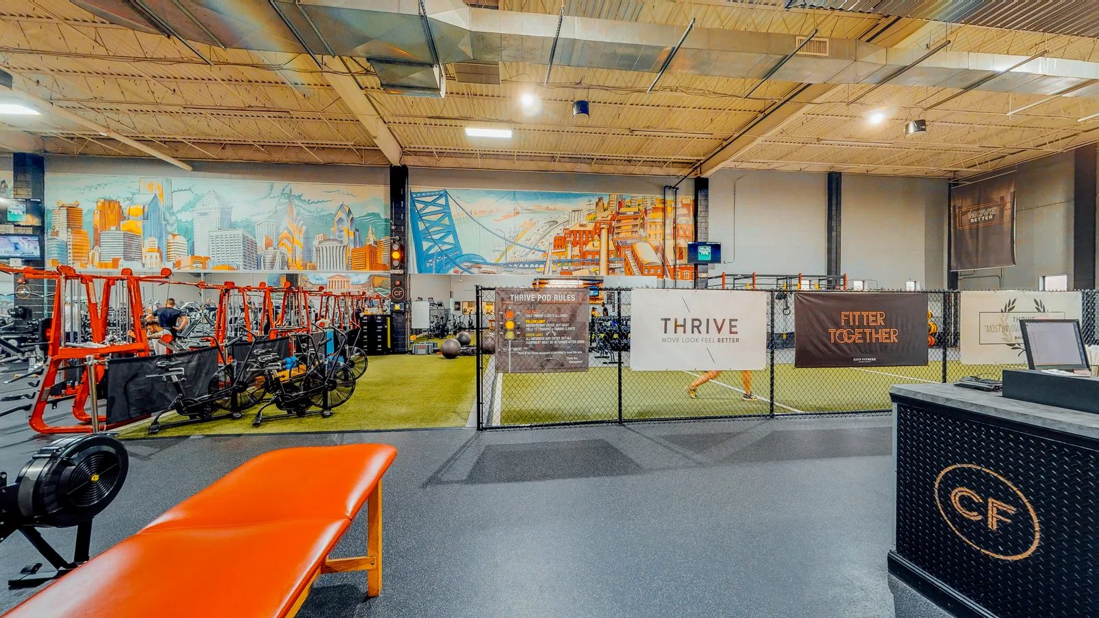 The City Fitness Northern Liberties club floor