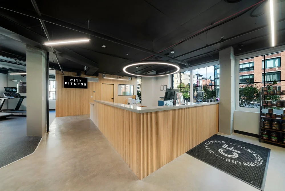 Maxwell Place front desk - City Fitness Hoboken