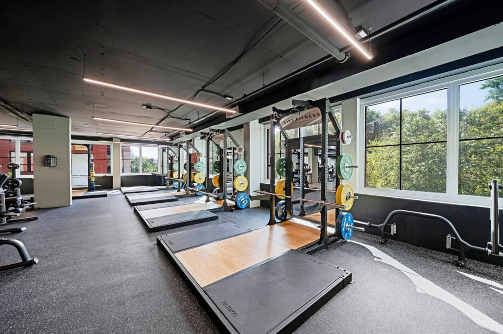 Maxwell Place squat rack area - City Fitness Hoboken