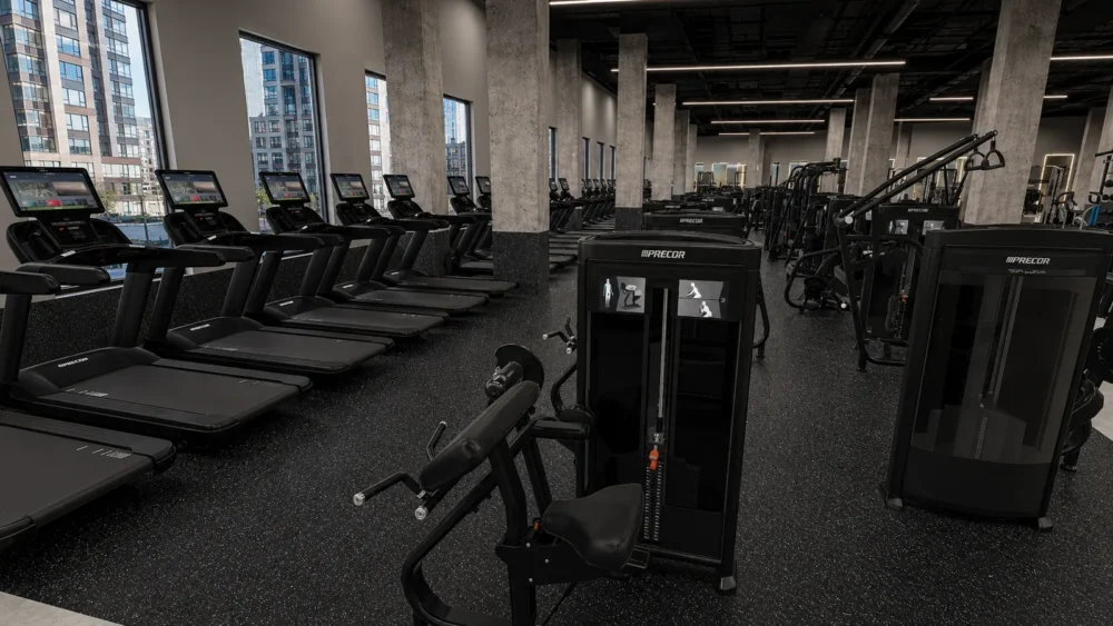 Southend treadmills rendering - City Fitness Hoboken